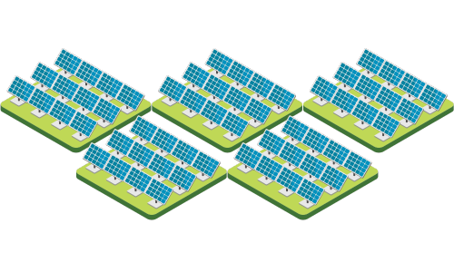 ilustrace fotovoltaických panelů